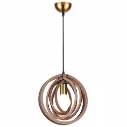 PENDANT LUMINAIRE 1ΧΕ27 LIGHT BROWN LEATHER MDF D29XH100CM TRITON ZM391P29WLL PENDANT LUMINAIRE 1ΧΕ27 LIGHT BROWN LEATHER MDF D29XH100CM TRITON ZM391P29WLL