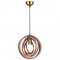 PENDANT LUMINAIRE 1ΧΕ27 LIGHT BROWN LEATHER MDF D29XH100CM TRITON ZM391P29WLL