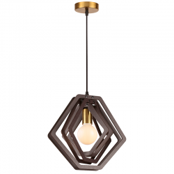 PENDANT LUMINAIRE 1ΧΕ27 DARK BROWN LEATHER MDF D34XH100CM TRITON ZM391P34WDL PENDANT LUMINAIRE 1ΧΕ27 DARK BROWN LEATHER MDF D34XH100CM TRITON ZM391P34WDL