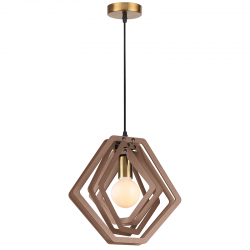 PENDANT LUMINAIRE 1ΧΕ27 LIGHT BROWN LEATHER MDF D34XH100CM TRITON ZM391P34WLL PENDANT LUMINAIRE 1ΧΕ27 LIGHT BROWN LEATHER MDF D34XH100CM TRITON ZM391P34WLL