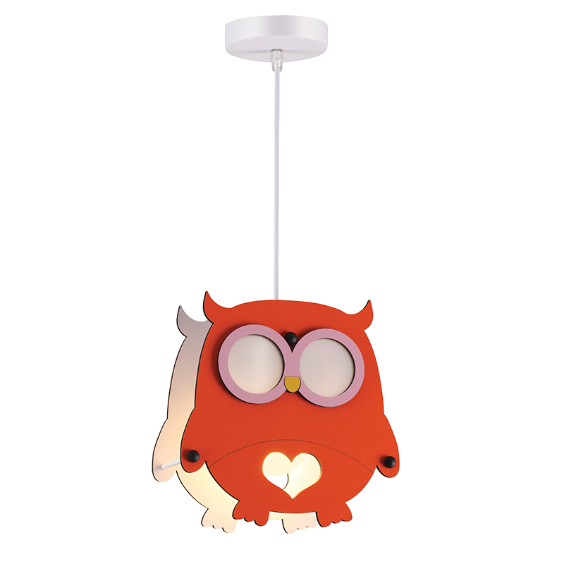 PENDANT LUMINAIRE 1ΧΕ27 OWL MDF 25X10XH100CM FARMA ZM411P25