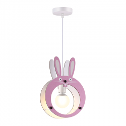 PENDANT LUMINAIRE 1ΧΕ27 BUNNY MDF 24X10XH100CM FARMA ZM421P24 PENDANT LUMINAIRE 1ΧΕ27 BUNNY MDF 24X10XH100CM FARMA ZM421P24