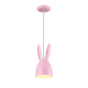 PENDANT LUMINAIRE 1ΧΕ27 PINK METAL D12XH100CM BUNNY ZM71P12P