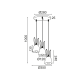 PENDANT LUMINAIRE 3ΧΕ27 PINK META D35XH100CM BUNNY ZM73P35P PENDANT LUMINAIRE 3ΧΕ27 PINK META D35XH100CM BUNNY ZM73P35P