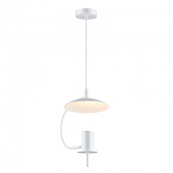 PENDANT LUMINAIRE 1ΧGU10 WHITE METAL D25X20XH100CM PARACHUTE ZM931P25W PENDANT LUMINAIRE 1ΧGU10 WHITE METAL D25X20XH100CM PARACHUTE ZM931P25W
