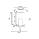 PENDANT LUMINAIRE 1ΧGU10 BLACK METAL 18X24X30CM PARACHUTE ZM931W30B