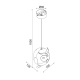 PENDANT LUMINAIRE 1XE14 BLUE PLASTIC OWL 15Χ13,5ΧΗ80CM KOKKA ZN160201PBL