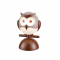 TABLE LUMINAIRE 1XE14 BROWN PLASTIC OWL 15Χ13,5ΧΗ23CM KOKKA ZN160201TBR