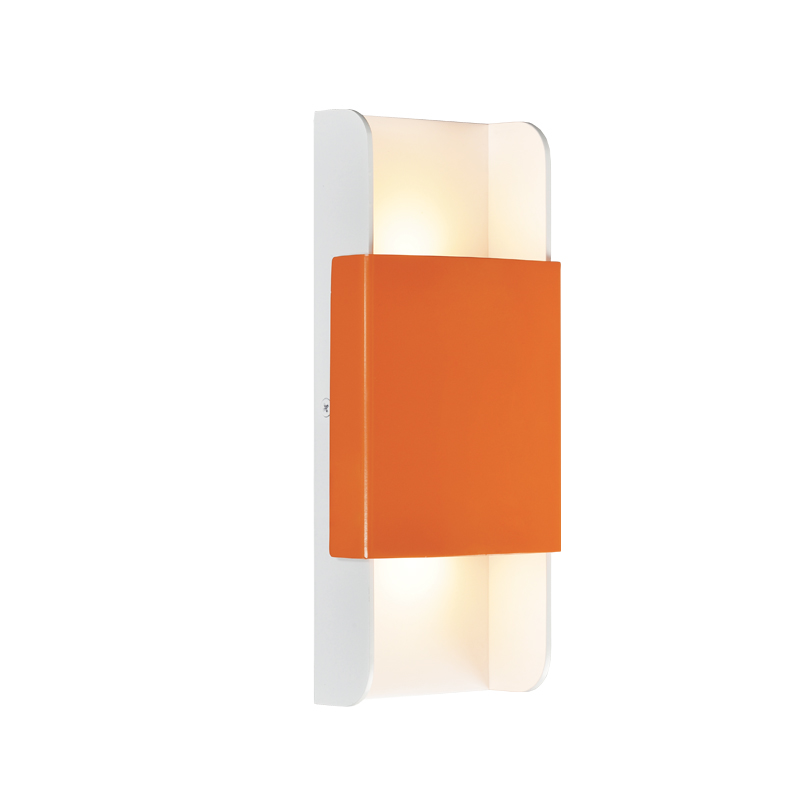 NETTO WALL MOUNTED LED 12W 3000K ALUMINUM ORANGE+WHITE 25X11X5,3CM ZD808712LEDOW