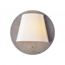 NETTO WALL LUMINAIRE LED 5W 3000K CEMENT SHADE MDF + WHITE PLASTIC Φ25Χ12,5CM ZM165LEDWC NETTO WALL LUMINAIRE LED 5W 3000K CEMENT SHADE MDF + WHITE PLASTIC Φ25Χ12,5CM ZM165LEDWC