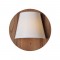 NETTO WALL LUMINAIRE LED 5W 3000K DARK WOOD SHADE MDF + WHITE PLASTIC Φ25Χ12,5CM ZM165LEDWDW