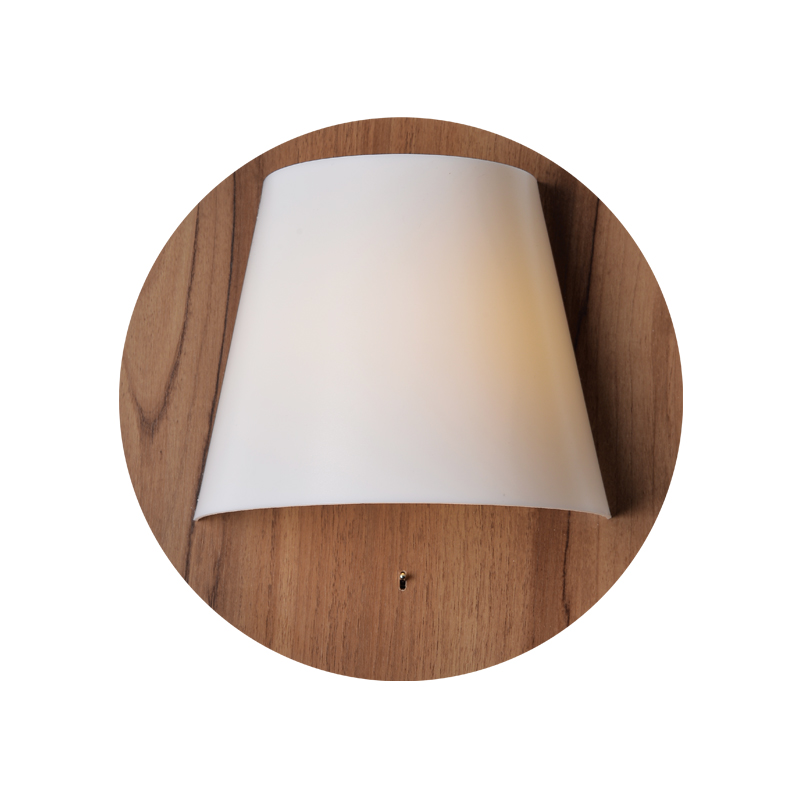 NETTO WALL LUMINAIRE LED 5W 3000K DARK WOOD SHADE MDF + WHITE PLASTIC Φ25Χ12,5CM ZM165LEDWDW NETTO WALL LUMINAIRE LED 5W 3000K DARK WOOD SHADE MDF + WHITE PLASTIC Φ25Χ12,5CM ZM165LEDWDW