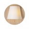 NETTO WALL LUMINAIRE LED 5W 3000K LIGHT WOOD SHADE MDF + WHITE PLASTIC Φ25Χ12,5CM ZM165LEDWLW