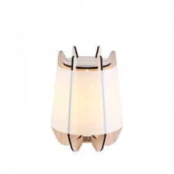 NETTO TABLE LUMINAIRE 1ΧE27 WHITE PLASTIC+LIGHT WOOD SHADE MDF Φ25ΧΗ36CM ZM170011T NETTO TABLE LUMINAIRE 1ΧE27 WHITE PLASTIC+LIGHT WOOD SHADE MDF Φ25ΧΗ36CM ZM170011T