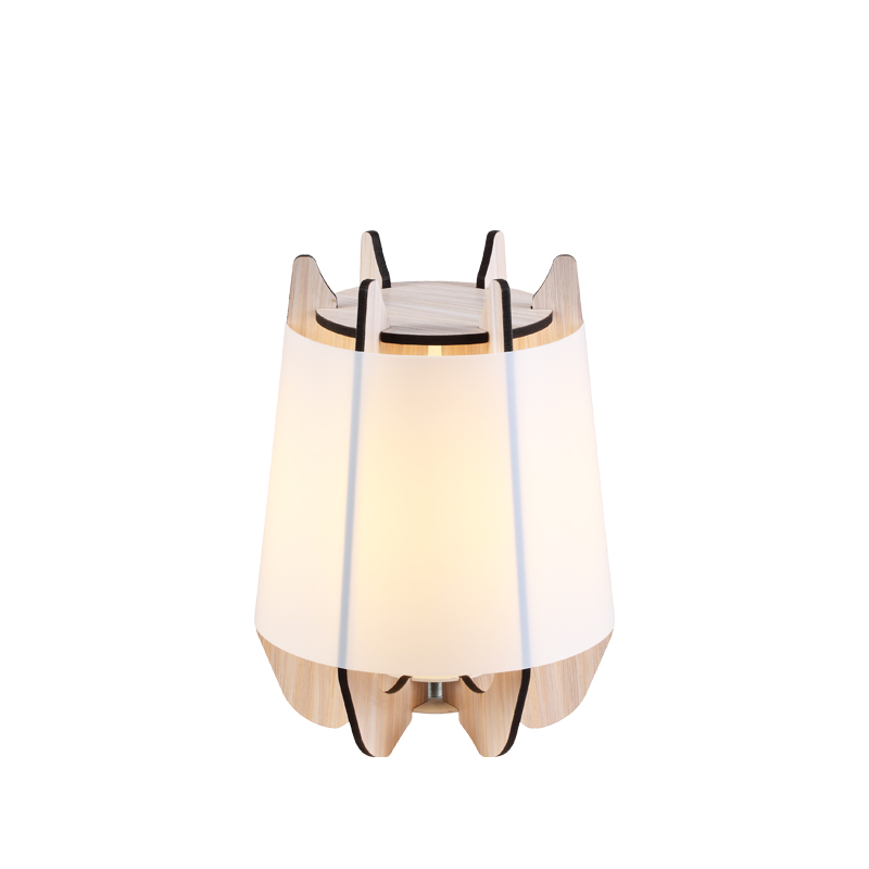 NETTO TABLE LUMINAIRE 1ΧE27 WHITE PLASTIC+LIGHT WOOD SHADE MDF Φ25ΧΗ36CM ZM170011T NETTO TABLE LUMINAIRE 1ΧE27 WHITE PLASTIC+LIGHT WOOD SHADE MDF Φ25ΧΗ36CM ZM170011T