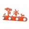 NETTO WALL LUMINAIRE 4XE27 ORANGE METALLIC+MDF JUNGLE 51Χ24,3Χ13,5CM ZN170114WO