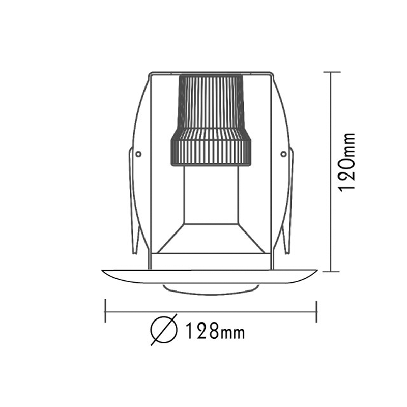 SPOT R80 WHITE AC.045R80W