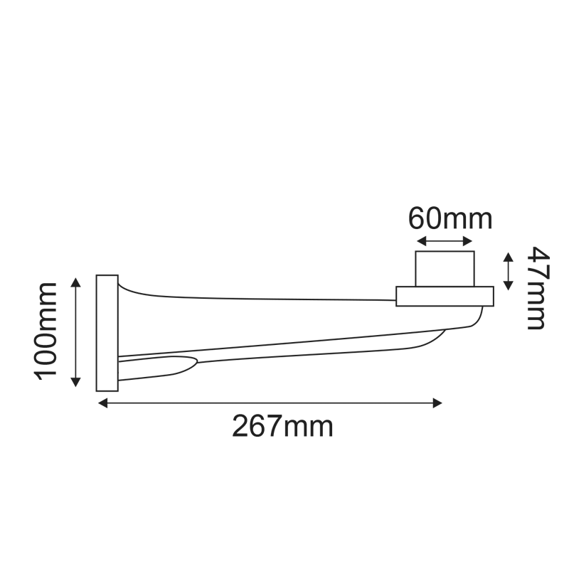 WALL BASE 26.7CM AC.28032