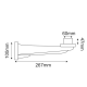 WALL BASE 26.7CM AC.28032