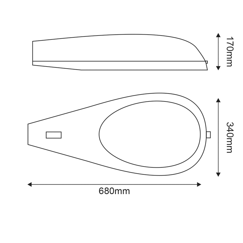Road light fitting ISRL MBF 125W E27 AC.ISRLE40MF