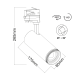WHITE LED COB TRACK LUMINAIRE AIMY 30W 4000K 4WIRES 25-50° 3100LM 230V Ra80 AIMY3040W4 WHITE LED COB TRACK LUMINAIRE AIMY 30W 4000K 4WIRES 25-50° 3100LM 230V Ra80 AIMY3040W4