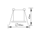 ROUND SPOT IP45 WHITE BS3405W