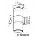 LUMINAIRE Ε27 2 SIDED WHITE HI7001W