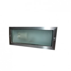 RECESSED WALL LAMP E27 233X101 NICKEL MATTE HI7002E27