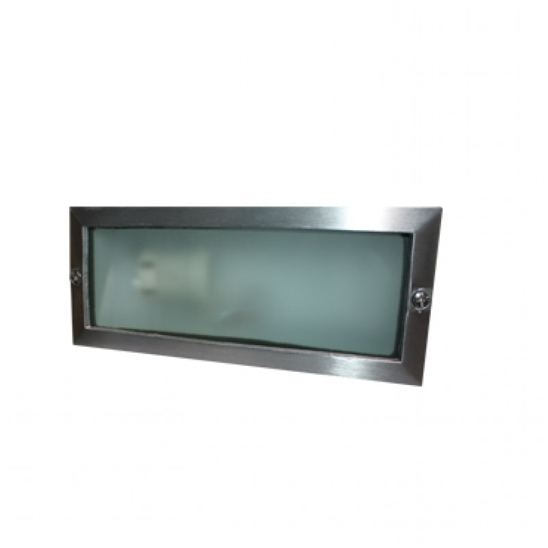 RECESSED WALL LAMP E27 233X101 NICKEL MATTE HI7002E27 RECESSED WALL LAMP E27 233X101 NICKEL MATTE HI7002E27