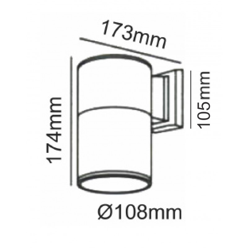 SPOT LIGHT E27 1 BEAM WHITE HI7002W