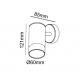 SPOT ROUND SHAPE IP 65 GU10 HI7032A