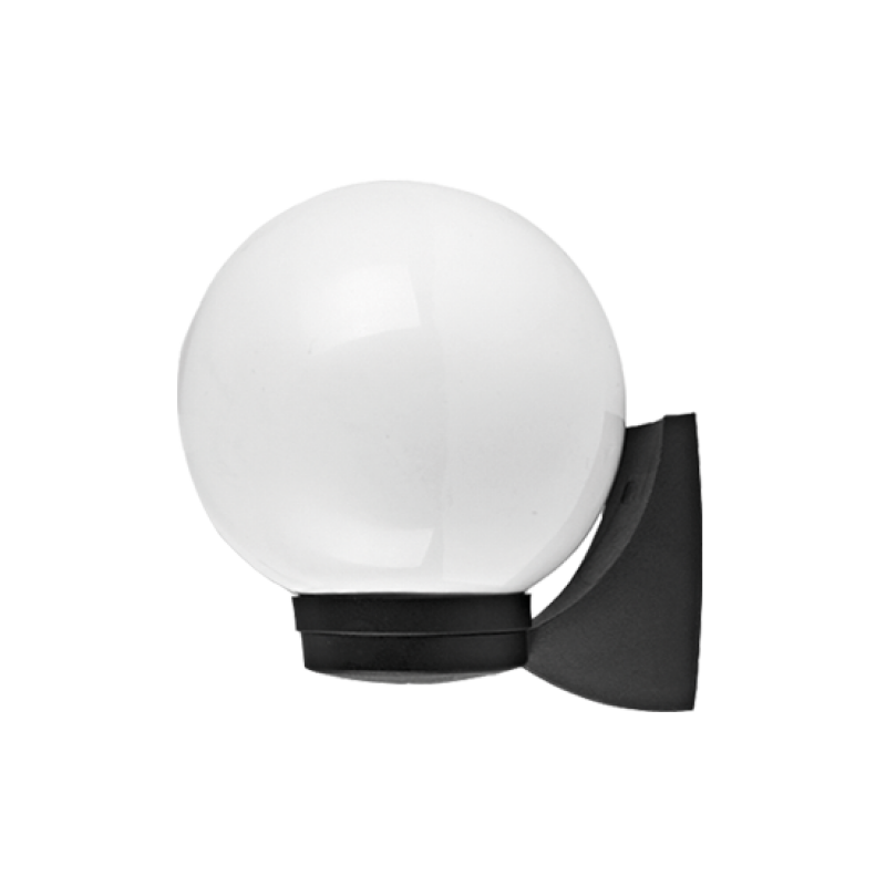 PLASTIC WALL GARDEN BLACK LUMINAIRE Φ200 Ε27 IP44 PLGM1B PLASTIC WALL GARDEN BLACK LUMINAIRE Φ200 Ε27 IP44 PLGM1B