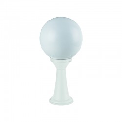 PLASTIC FLOOR GARDEN WHITE LUMINAIRE 41CM Φ200 Ε27 IP44 PLGM3W