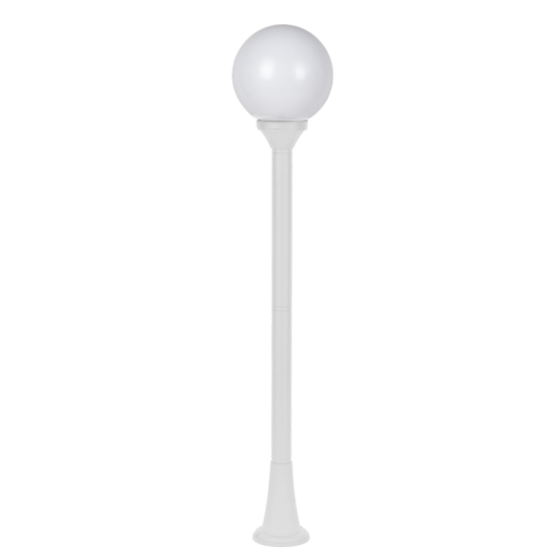 PLASTIC FLOOR GARDEN WHITE LUMINAIRE 100CM Φ200 Ε27 IP44 PLGM5W PLASTIC FLOOR GARDEN WHITE LUMINAIRE 100CM Φ200 Ε27 IP44 PLGM5W