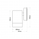 ONE BEAM RUST PP WALL LIGHT GU10Max.3W LED IP65 SL7032R ONE BEAM RUST PP WALL LIGHT GU10Max.3W LED IP65 SL7032R