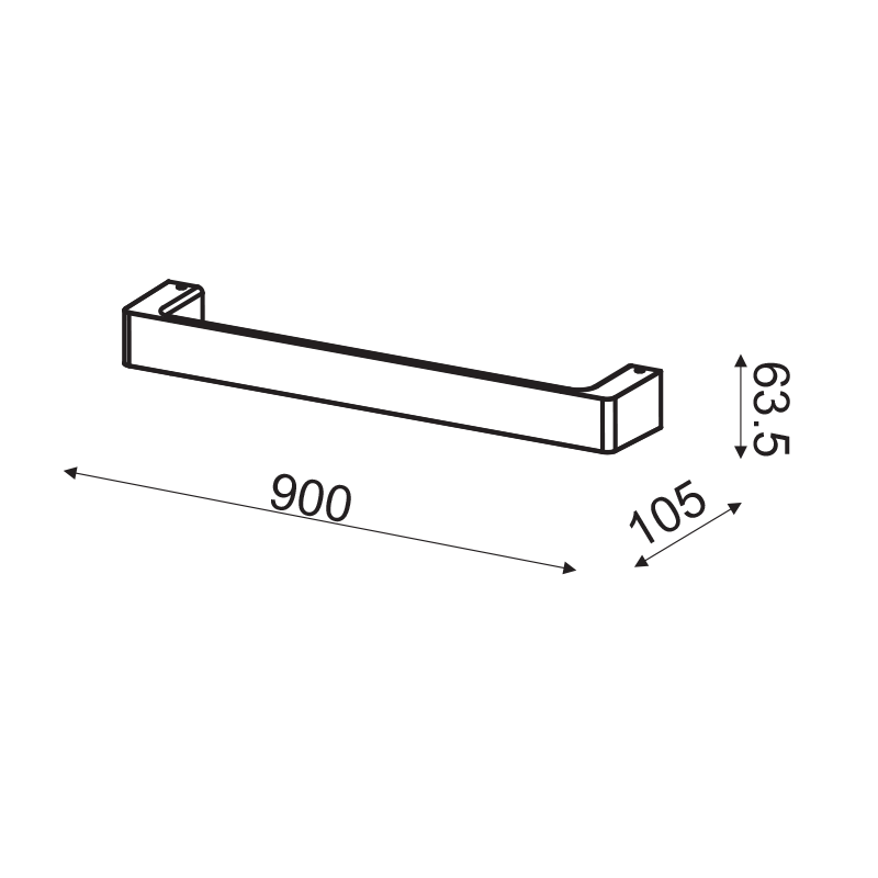 WALL MOUNTED LED 18W 3000K ALUMINUM BLACK 90Χ6,4Χ10,5CM FOGA ZD810418LEDBK WALL MOUNTED LED 18W 3000K ALUMINUM BLACK 90Χ6,4Χ10,5CM FOGA ZD810418LEDBK