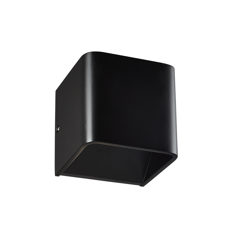 WALL MOUNTED LED BLACK UP-DOWN CUBE 1X3W 230V 3000K 30000hrs NEPHELE L35037BK