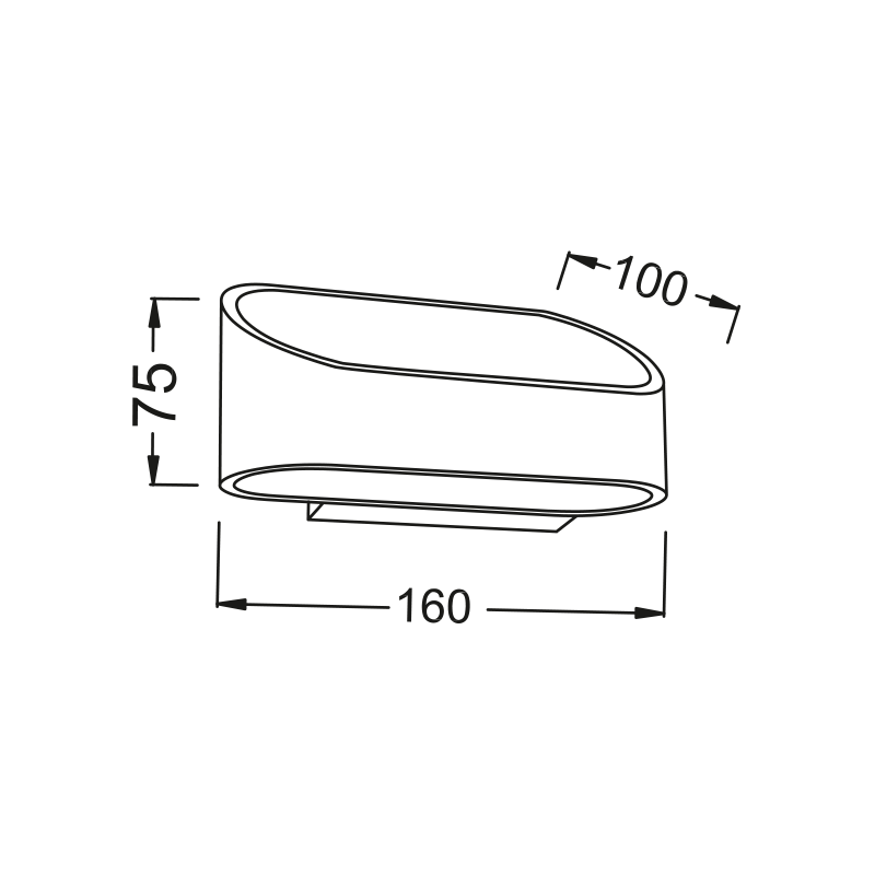 WALL MOUNTED COLOR WOOD UP-DOWN 1X3W 230V 3000K 30000h NEPHELE L35039WD WALL MOUNTED COLOR WOOD UP-DOWN 1X3W 230V 3000K 30000h NEPHELE L35039WD