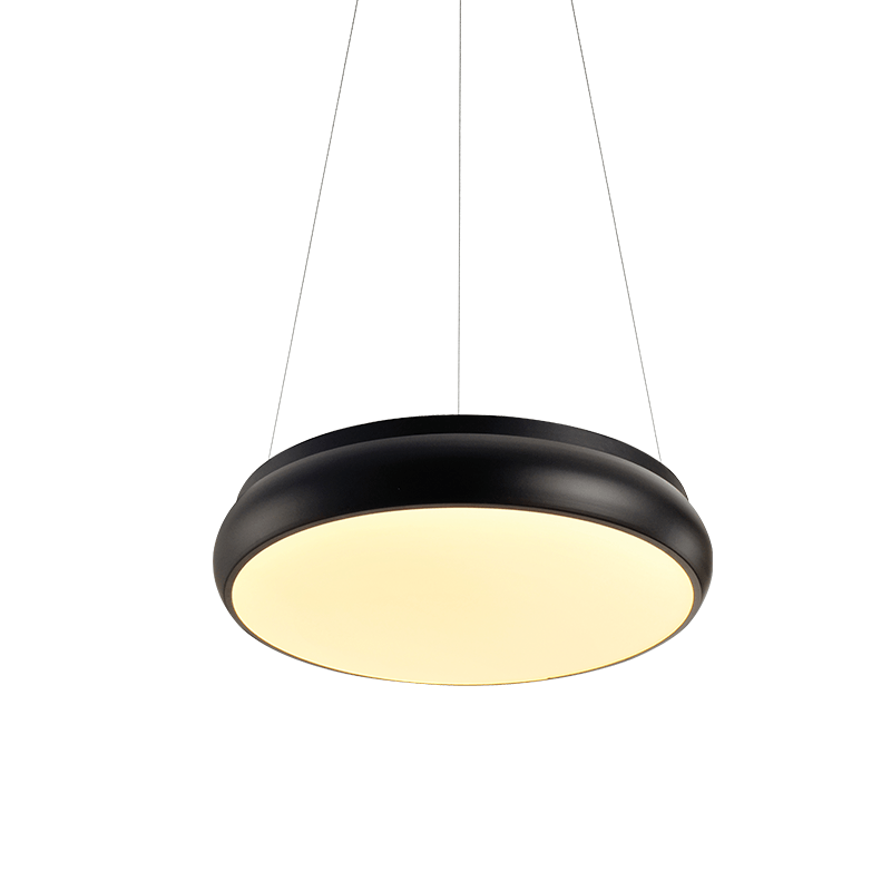 PENDANT LUMINAIRE LED 32W 2560LM 3000K BLACK METAL D40XH140CM KALLISTA V27LEDP40BK PENDANT LUMINAIRE LED 32W 2560LM 3000K BLACK METAL D40XH140CM KALLISTA V27LEDP40BK