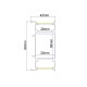 NIC UP-DOWN ALUMINUM PROFILE WITH OPAL PC DIFFUSER 2m/pc P49N NIC UP-DOWN ALUMINUM PROFILE WITH OPAL PC DIFFUSER 2m/pc P49N