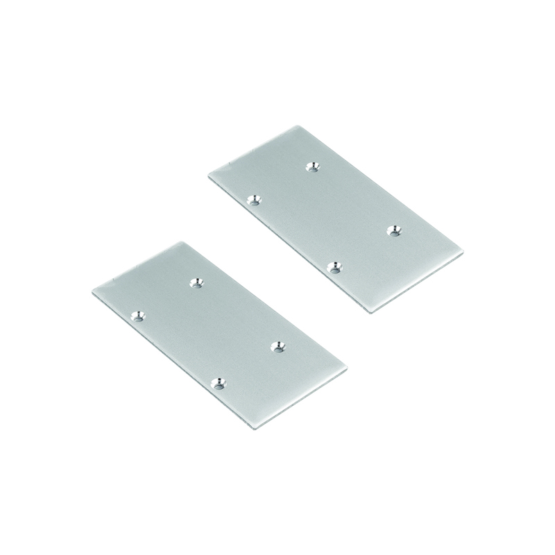 SET OF METAL END CAPS FOR P49N, 2 PCS WITHOUT HOLE EP49N