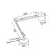 Metallic black desk lamp 1X60W E27 PENNA SF606B Metallic black desk lamp 1X60W E27 PENNA SF606B