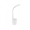 PHASING OUT LED DESK LAMP 5W 4000Κ PENCILCASE WHITE 230V Φ11ΧΗ49CM HULLEN 16035LEDWH