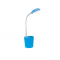 PHASING OUT LED DESK LAMP 5W 4000Κ PENCILCASE BLUE 230V Φ11ΧΗ49CM HULLEN 16035LEDBE