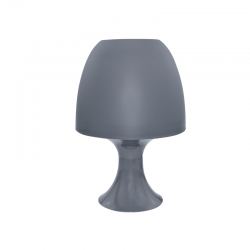 TABLE LAMP 1XE14 PLASTIC DARK GREY Φ16XH25,5CM NIOKI 1024SDGY
