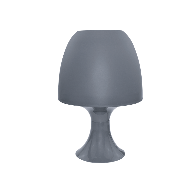 TABLE LAMP 1XE14 PLASTIC DARK GREY Φ16XH25,5CM NIOKI 1024SDGY TABLE LAMP 1XE14 PLASTIC DARK GREY Φ16XH25,5CM NIOKI 1024SDGY