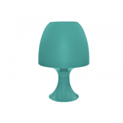 TABLE LAMP 1XE14 PLASTIC GREYGREEN Φ16XH25,5CM NIOKI 1024SGG