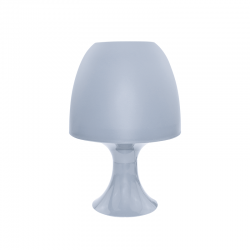 TABLE LAMP 1XE14 PLASTIC GREY LIGHT Φ16XH25,5CM NIOKI 1024SLGY