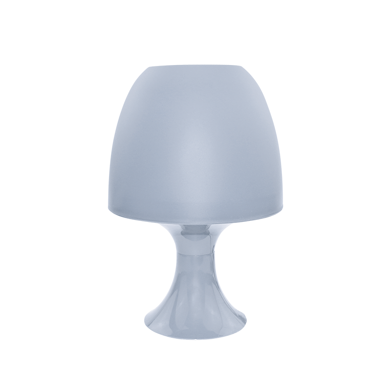 TABLE LAMP 1XE14 PLASTIC GREY LIGHT Φ16XH25,5CM NIOKI 1024SLGY TABLE LAMP 1XE14 PLASTIC GREY LIGHT Φ16XH25,5CM NIOKI 1024SLGY