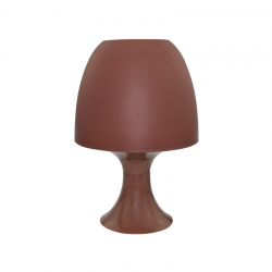 TABLE LAMP 1XE14 PLASTIC TAUPE Φ16XH25,5CM NIOKI 1024STE